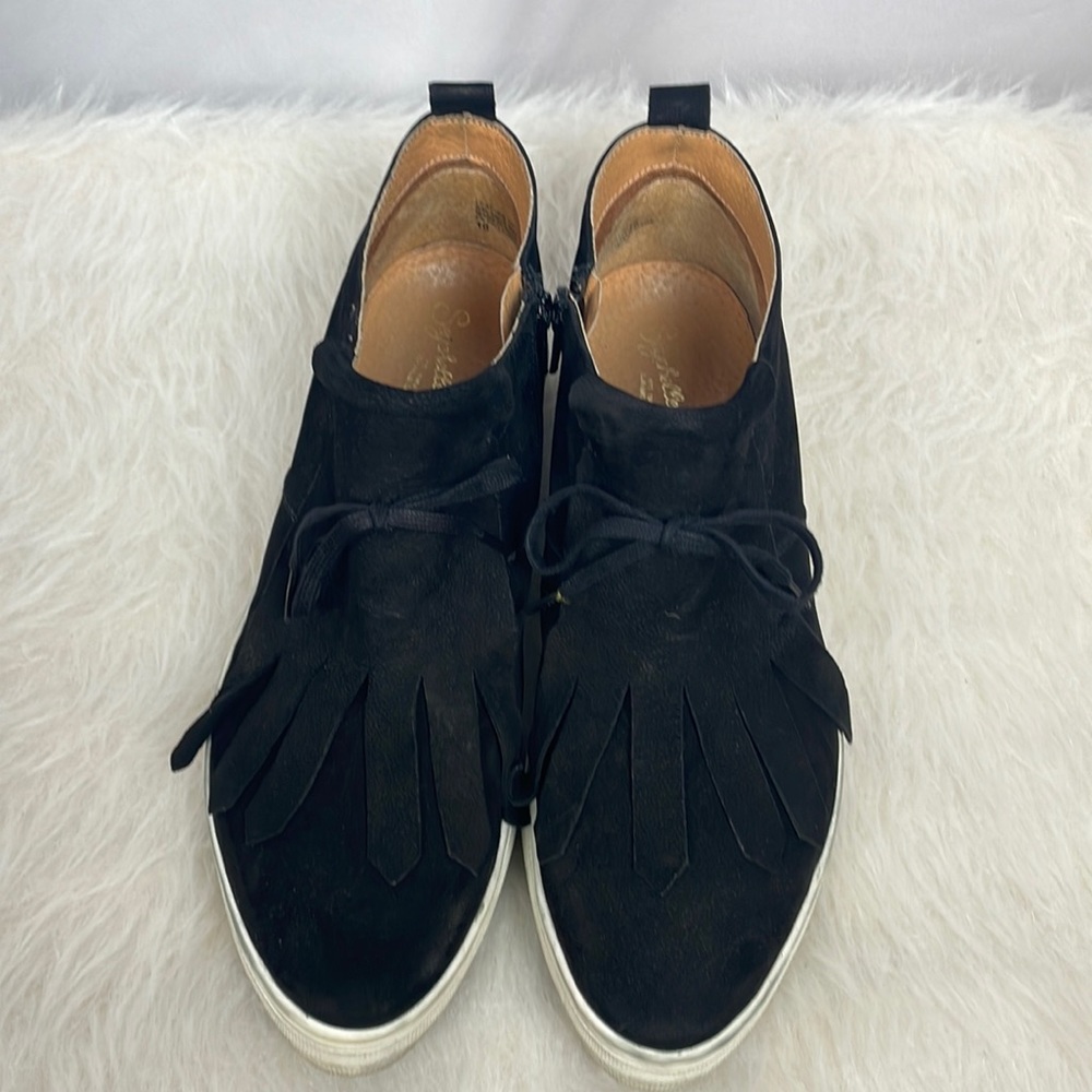 Seychelles Black Suede Sneaker Boot